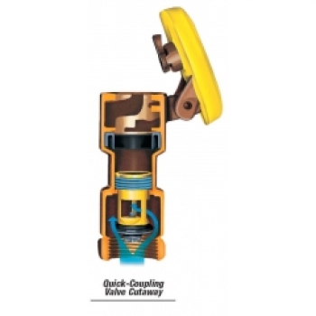 Preview: Schnellkupplungsventil aus Gussbronze mit 1" Innengewinde - Typ 5LRC